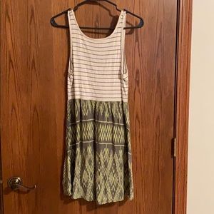 Roxy Tank Dress - green/cream - small